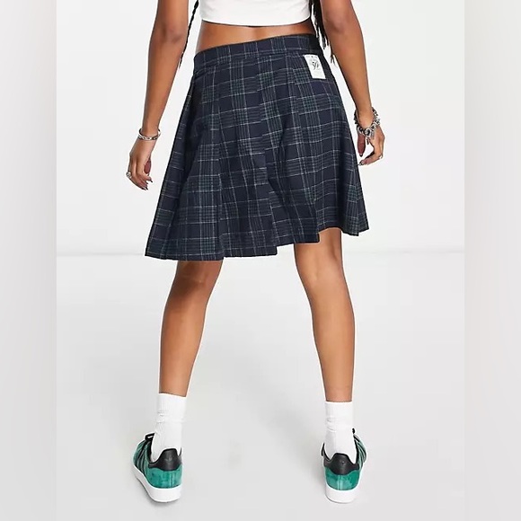 ADIDAS Originals 'Preppy Varsity' Checked Pleated Tennis Skirt - Picture 6 of 11